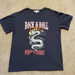 BIRCH AND STONE SIZE MEDIUM ROCK N ROLL T- SHIRT